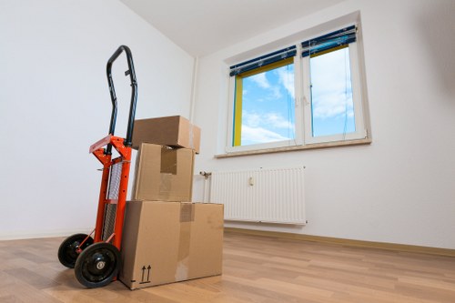 Manager reviewing a removal van service complaint record